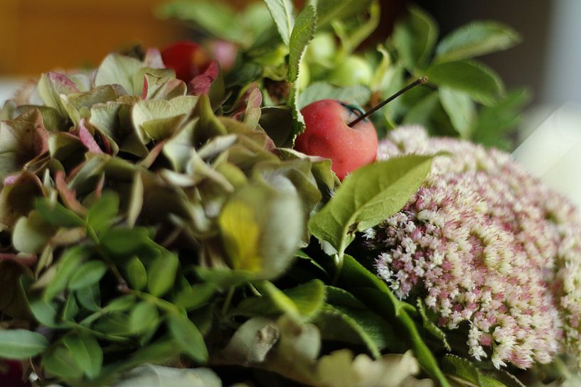 autumn flower arrangement by Cora Unk