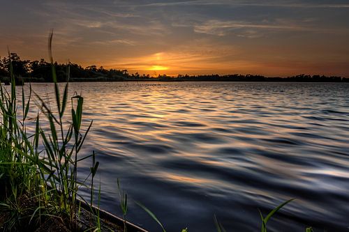 Sunset at the Leekstermeer