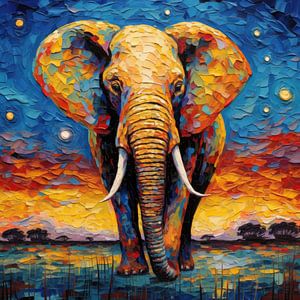 Elefant Afrika Poster Druck