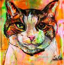 Katze Pablo von Gemälde Liesbeth Serlie Miniaturansicht