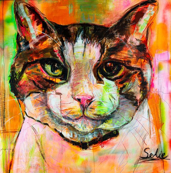 Katze Pablo von Gemälde Liesbeth Serlie