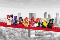 Lunch atop a skyscraper Lego edition - Super Heroes - Women - Rotterdam von Marco van den Arend Miniaturansicht