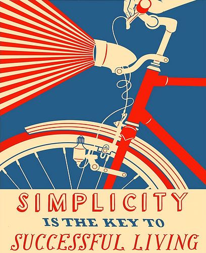 Eenvoud is de sleutel tot een succesvol leven