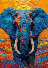 Elefant Pop Art von Niklas Maximilian