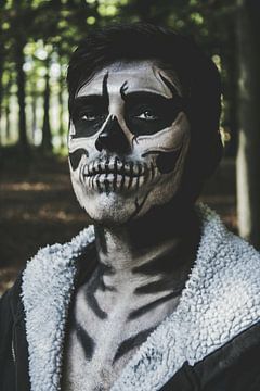 Skelet makeup van Ivana Luijten