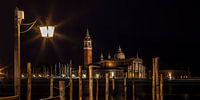 VENICE San Giorgio Maggiore bij nacht | Panorama  van Melanie Viola thumbnail