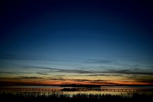 Coucher de soleil sur le lac Dane à Roegwold