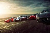 Sunset Dragrace F430, Veyron, Vantage und Stradale von Gijs Spierings Miniaturansicht