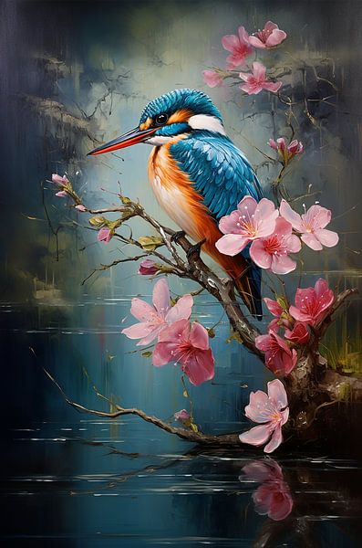 Mystic kingfisher by Brigitta Meijer