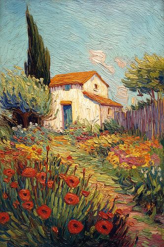 Flower garden at Country House no. 3