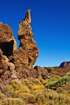 Hoge rots in nationaal park Teide van Anja B. Schäfer