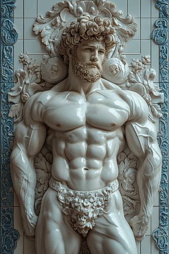 Mannelijke perfectie in steen gegoten