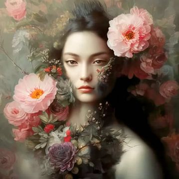 Flower Lady by Peridot Alley