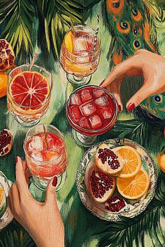 Tropische Cocktail Vibes van Studio BB