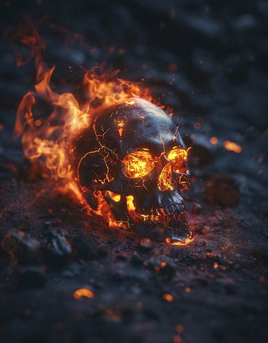 Schedel in de ring van vuur