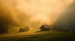 Mystischer Herbstmorgen-Alm