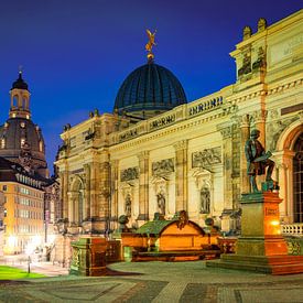 Dresden in the evening by Martin Wasilewski