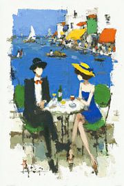 Romantische Momente an farbenfrohen Plätzen von OMG Art