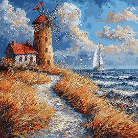 Lighthouse of sketch by PixelPrestige