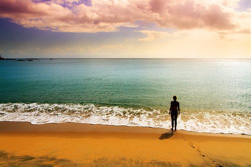 Sunset beach thoughts