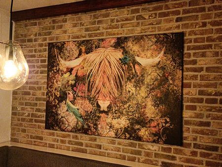 Schottischer Highlander gemischtes Medienkunstwerk