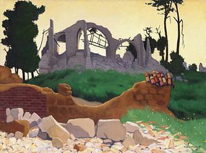 Félix Vallotton - Die Kirche von Souain (1917)