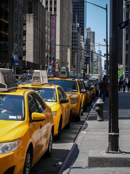 Gele taxi's  in New York van Maxpix, creatieve fotografie