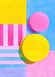 Abstrakte Streifen und Kreise von Niklas Maximilian