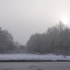 Waldränder entlang eines Kanals von Wim vd Neut