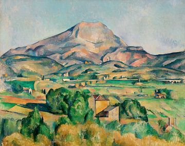 De berg Sainte-Victoire, Paul Cézanne (ca. 1892–1895) van Atelier Liesjes