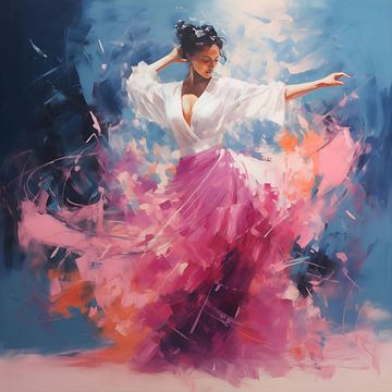 Spanische Flamenco-Tänzerin von Lauri Creates