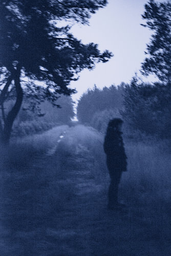 Silhouette dans la nuit