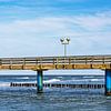 Buhne und Seebrücke an der Küste der Ostsee in Graal Müritz von Rico Ködder