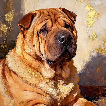 Shar-Pei chinois sur Johannas Art Creations