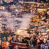 Djemaa el Fna square in Marrakech by Easycopters