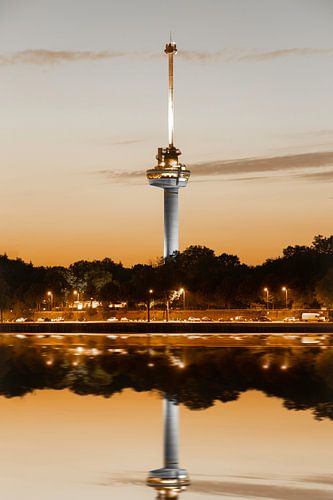 Rotterdam Euromast Sonnenuntergang Stadtbild