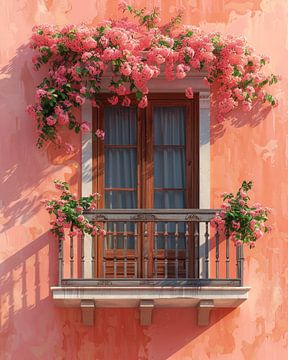 Balcon en fleurs sur ByNoukk