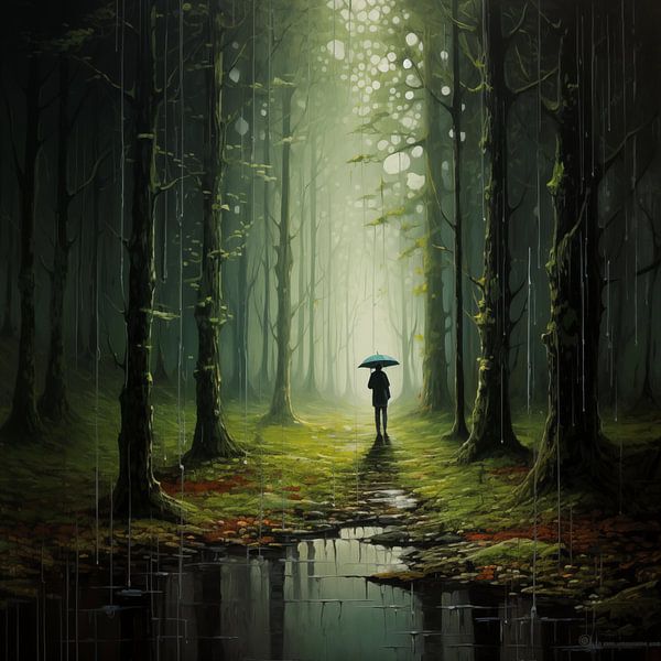 Wald regnerisch von TheXclusive Art