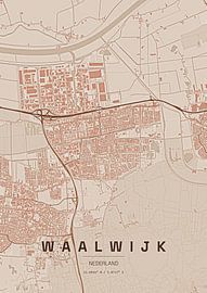 Stadtplan von Waalwijk von Stef van Campen