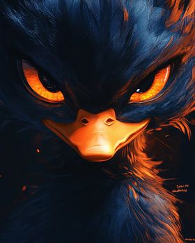 Dark Fury: De intense zwarte eend