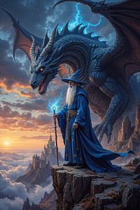 THALORVEX – Le magicien avec son dragon gigantesque
