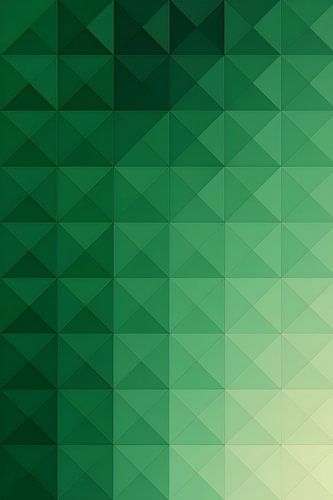 Green Harmony - Abstract Geometry in Calming Hue