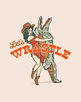 Lets Wrastle Poster