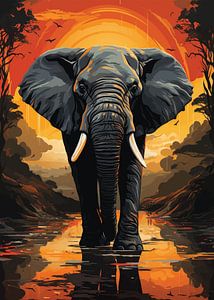 Elefant im Dschungel