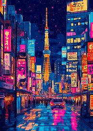 Tokio bei Nacht von Lae