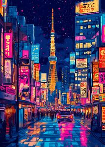 Tokio bei Nacht