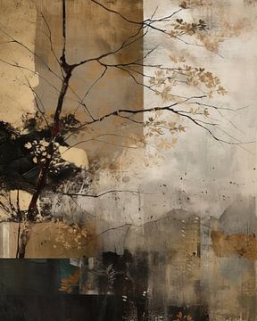 Collage Wabi-sabi in earth tones by Studio Allee