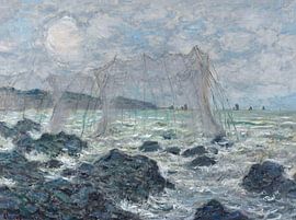 Fischernetze in Pourville, Claude Monet