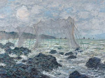 Fischernetze in Pourville, Claude Monet