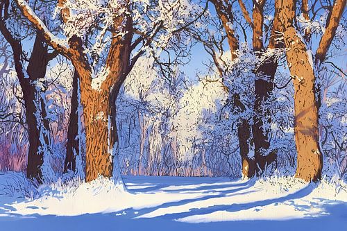 seizoensbos , winter